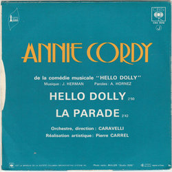 Hello Dolly Soundtrack (Jerry Herman) - CD Trasero
