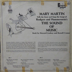 Mary Martin Tells The Story And Sings The Songs of The Sound of Music Soundtrack (Oscar Hammerstein II, Richard Rodgers) - CD Back cover
