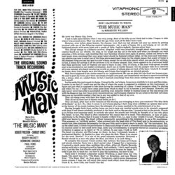 The Music Man Soundtrack (Ray Heindorf, Meredith Willson) - CD Back cover