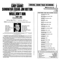 Walk don't Run Soundtrack (Quincy Jones) - CD Back cover