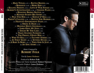 There Be Dragons Soundtrack (Robert Folk) - CD Back cover