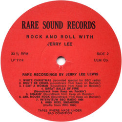 Rock And Roll With Jerry Lee Soundtrack (Various Artists, 	Jerry Lee Lewis) - cd-cartula