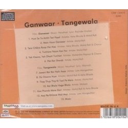Ganwaar / Tangewala Soundtrack (Various Artists, Rajinder Krishan,  Naushad, Majrooh Sultanpuri) - CD Back cover