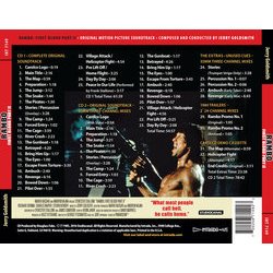 Rambo: First Blood Part II Soundtrack (Jerry Goldsmith) - CD Back cover