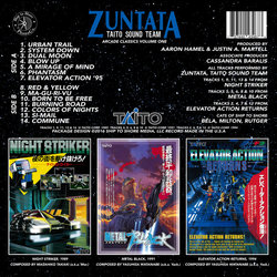 Night Striker / Metal Black / Elevator Action Returns Soundtrack (ZUNTATA ) - CD Back cover