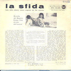 La Sfida Soundtrack (Roman Vlad) - CD Trasero
