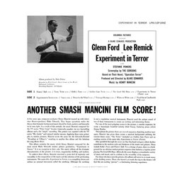 Experiment in Terror Soundtrack (Henry Mancini) - CD Achterzijde