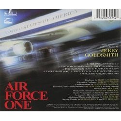 Air Force One Soundtrack (Jerry Goldsmith) - CD Back cover