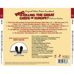 Who is Killing the Great Chefs of Europe? Soundtrack (Henry Mancini) - CD Back cover
