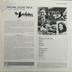 The Sandpiper Soundtrack (Johnny Mandel) - CD Back cover