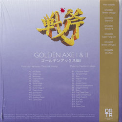 Golden Axe I & II Soundtrack (Decky , Imocky , Nankyoku , Naofumi Hataya) - CD Back cover