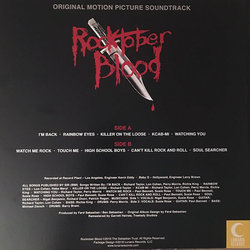 Rocktober Blood Soundtrack (Sorcery , Various Artists, Nigel Benjamin) - CD Back cover