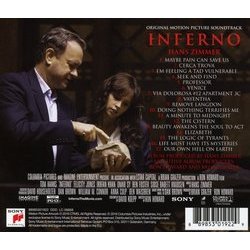 Inferno Soundtrack (Hans Zimmer) - CD Back cover