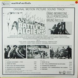 Battle of Algiers Soundtrack (Ennio Morricone) - CD Back cover
