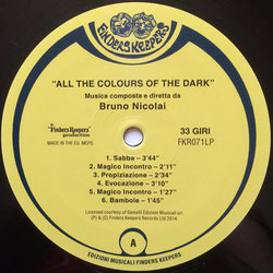 Tutti I Colori Del Buio Soundtrack (Bruno Nicolai) - cd-inlay