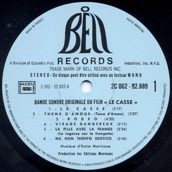Le Casse Soundtrack (Ennio Morricone) - cd-cartula