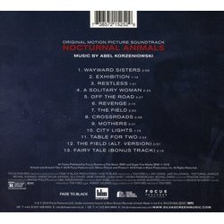 Nocturnal Animals Soundtrack (Abel Korzeniowski) - CD Achterzijde
