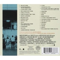 La La Land Soundtrack (Justin Hurwitz) - CD Back cover