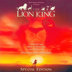 The Lion King Soundtrack (Elton John, Hans Zimmer) - CD cover