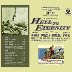 Hell to Eternity Soundtrack (Leith Stevens) - CD Back cover