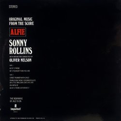 Alfie Soundtrack (Sonny Rollins) - CD Back cover