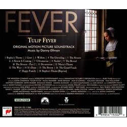 Tulip Fever Soundtrack (Danny Elfman) - CD Back cover