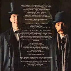 Sherlock: The Abominable Bride Soundtrack (David Arnold, Michael Price) - CD Back cover
