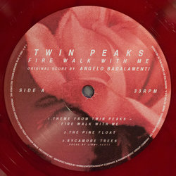 Twin Peaks: Fire Walk With Me Soundtrack (Angelo Badalamenti) - CD Back cover