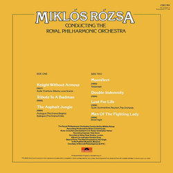 Miklos Rozsa Conducting the Royal Philharmonic Orchestra Soundtrack (Mikls Rzsa) - CD Trasero