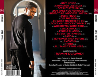 Safe House Soundtrack (Ramin Djawadi) - CD Back cover