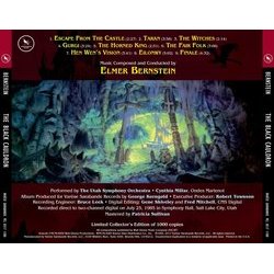 The Black Cauldron Soundtrack (Elmer Bernstein) - CD Back cover