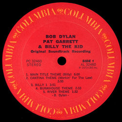 Pat Garrett & Billy the Kid Bande Originale (Bob Dylan) - cd-inlay