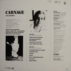 Carnage Soundtrack (Rick Wakeman) - CD Back cover