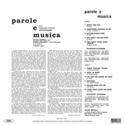 Parole E Musica Bande Originale (Helen Merrill, Piero Umiliani) - Pochettes de CD