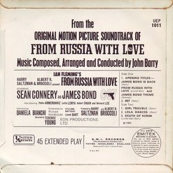 From Russia with Love Soundtrack (John Barry) - CD Back cover