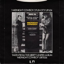 Midnight Cowboy Soundtrack (John Barry) - CD Trasero