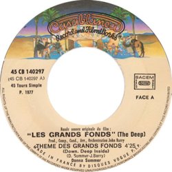 Les Grands Fonds Soundtrack (John Barry, Donna Summer) - cd-inlay