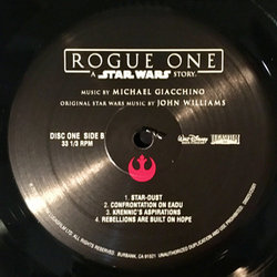 Rogue One Bande Originale (Michael Giacchino) - cd-inlay