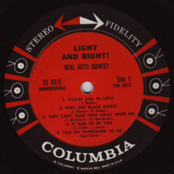 Light And Right! Soundtrack (Various Artists, Neal Hefti) - cd-inlay