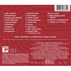 The Circle Soundtrack (Danny Elfman) - CD Back cover