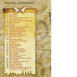 Life of Brian Soundtrack (Geoffrey Burgon) - CD Back cover