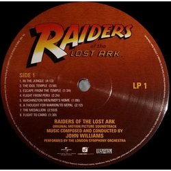 Raiders Of The Lost Ark Soundtrack (John Williams) - CD Back cover