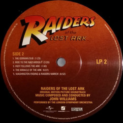 Raiders Of The Lost Ark Soundtrack (John Williams) - cd-inlay