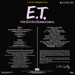 E.T. the Extra-Terrestrial Soundtrack (John Williams) - CD Achterzijde