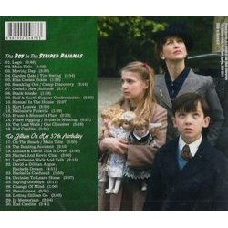 The Boy In The Striped Pajamas / To Gillian On Her 37th Birthday Soundtrack (James Horner) - CD Back cover