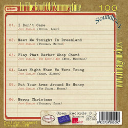 In the Good Old Summertime Soundtrack (Judy Garland, George Stoll, Robert Van Eps) - CD Back cover