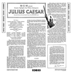Julius Caesar Soundtrack (Various Artists, Mikls Rzsa) - CD Back cover