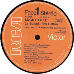 Lucky Luke: La Ballade des Dalton Bande Originale (Claude Bolling) - cd-inlay
