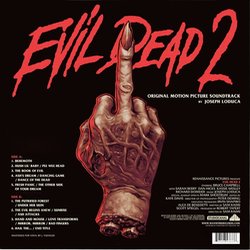 Evil Dead 2 Soundtrack (Joseph LoDuca) - CD Back cover