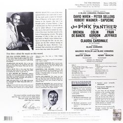 The Pink Panther Soundtrack (Henry Mancini) - CD Back cover